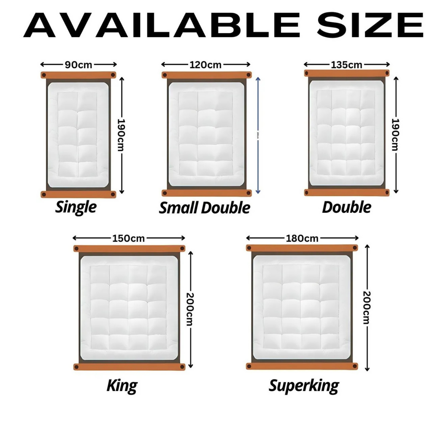 10CM Extra Thick Mattress Topper